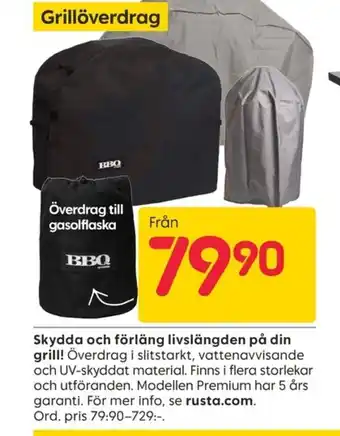 Rusta Skydda och förläng livslängden på din grill erbjuda