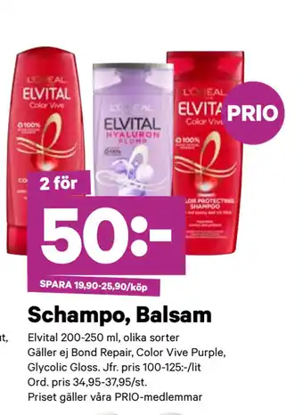 City Gross Schampo, Balsam erbjuda