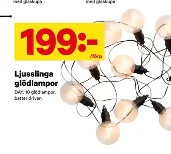 City Gross Ljusslinga glödlampor erbjuda