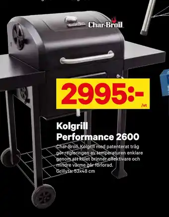 City Gross Kolgrill Performance 2600 erbjuda