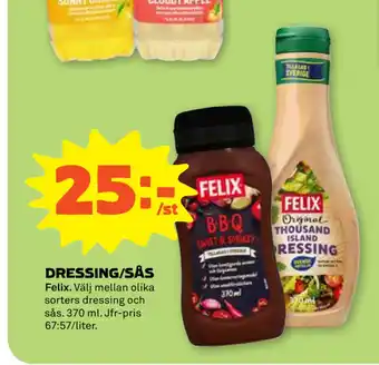 DRESSING/SÅS