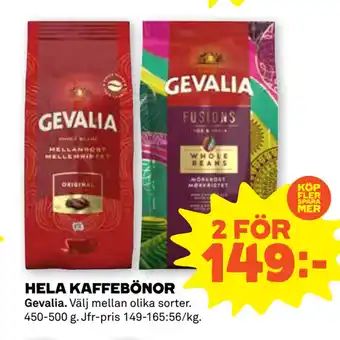 Stora Coop HELA KAFFEBÖNOR erbjuda