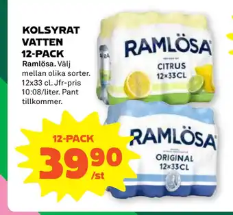 Stora Coop KOLSYRAT VATTEN 12-PACK erbjuda