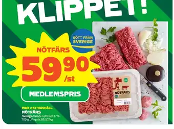 Stora Coop NÖTFÄRS erbjuda