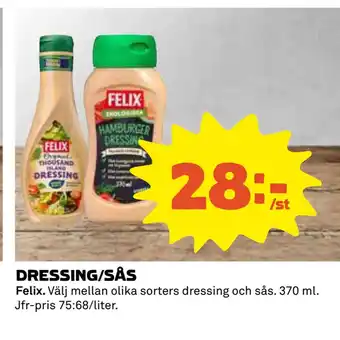 DRESSING/SÅS