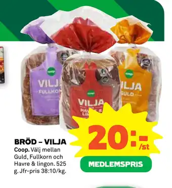Stora Coop BRÖD – VILJA erbjuda