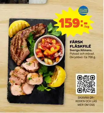 FÄRSK FLÄSKFILÉ