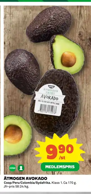 Coop Daglivs ÄTMOGEN AVOKADO erbjuda