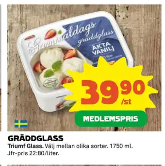 Coop Daglivs GRÄDDGLASS erbjuda