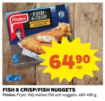 Coop FISH & CRISP/FISH NUGGETS erbjuda