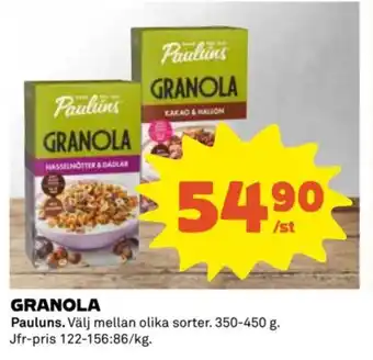 Coop GRANOLA erbjuda
