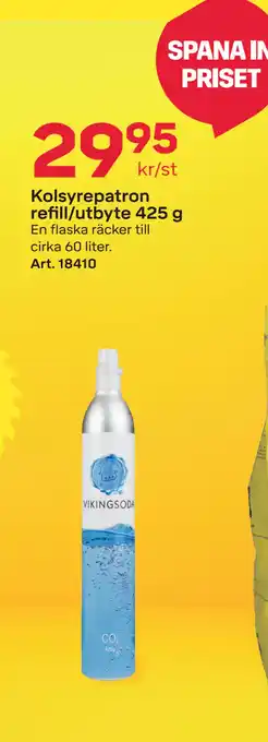Byggmax Kolsyrepatron refill/utbyte 425 g erbjuda