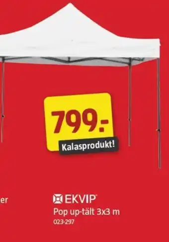 Jula Pop up-tält 3x3 m erbjuda