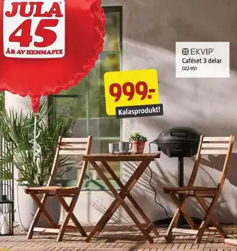 Jula EKVIP Caféset 3 delar erbjuda
