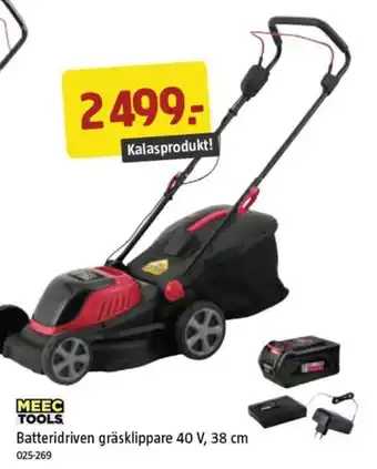 Jula Batteridriven gräsklippare 40 V, 38 cm erbjuda