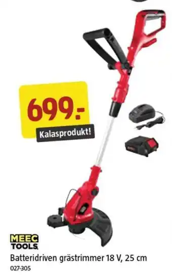 Jula Batteridriven grästrimmer 18 V, 25 cm erbjuda
