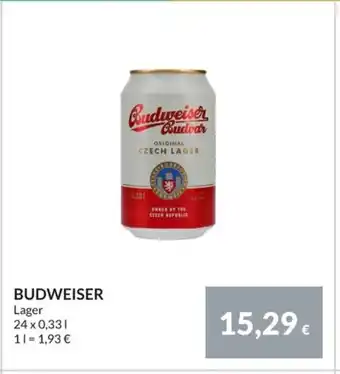 Nielsen Discount BUDWEISER Lager erbjuda