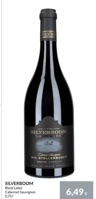Nielsen Discount SILVERBOOM Black Label Cabernet Sauvignon erbjuda