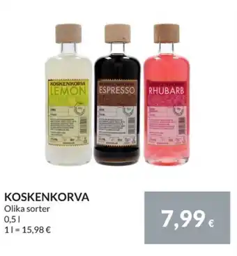 Nielsen Discount KOSKENKORVA Olika sorter erbjuda
