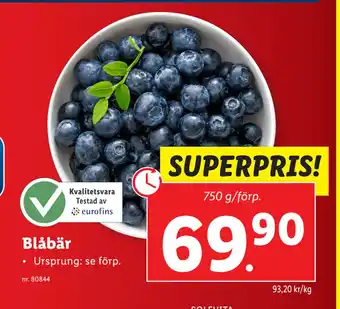 Lidl Blåbär erbjuda