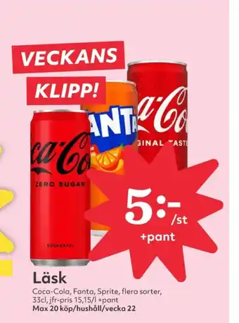 Hemköp Coca cola läskedryck erbjuda
