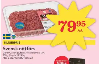 Hemköp Garant nötfärs 12% erbjuda