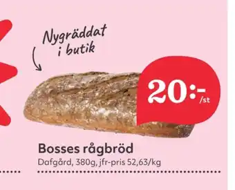 Hemköp Dafgårds butiksbakat matbröd erbjuda