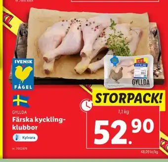 Lidl Gyllda kycklingklubbor erbjuda