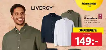 Lidl Livergy skjortor erbjuda