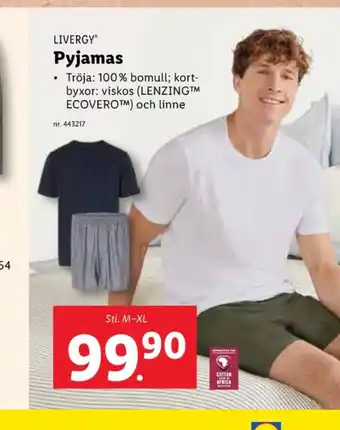 Lidl Livergy pyjamasbyxor erbjuda
