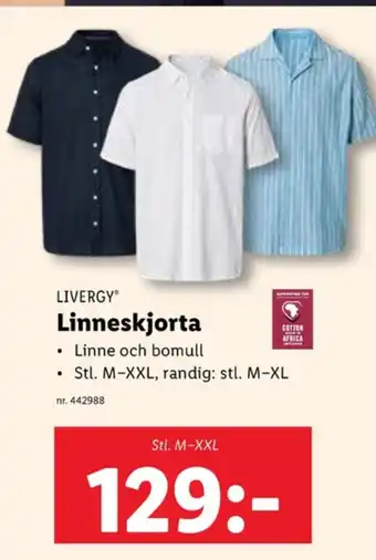 Lidl Livergy skjortor erbjuda