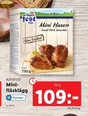 Alpen fest fläsklägg