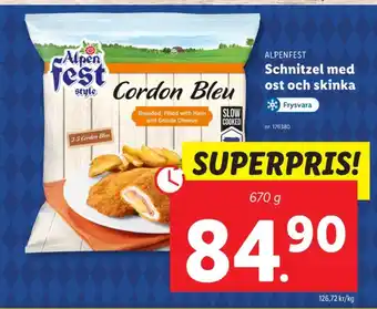 Alpen fest schnitzel