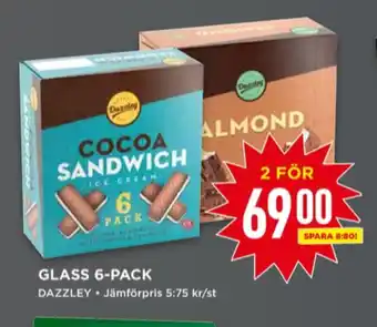 Willys Almond glasspinnar erbjuda