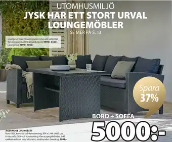 JYSK AGERMOSE LOUNGESET erbjuda