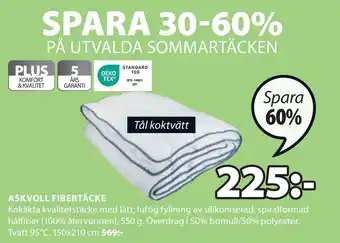 JYSK ASKVOLL FIBERTÄCKE erbjuda