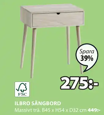 JYSK ILBRO SÄNGBORD erbjuda