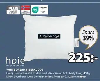 JYSK WHITE DREAM FIBERKUDDE erbjuda