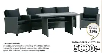 JYSK THISE LOUNGESET erbjuda