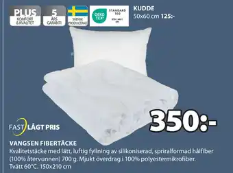 JYSK VANGSEN FIBERTÄCKE erbjuda