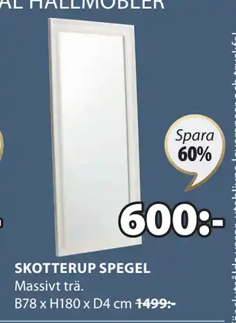JYSK SKOTTERUP SPEGEL erbjuda