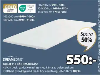 JYSK GOLD T15 BÄDDMADRASS erbjuda
