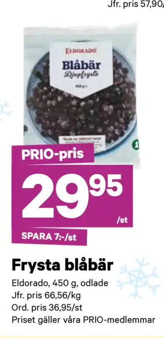 City Gross Frysta blåbär erbjuda