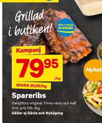 City Gross Spareribs erbjuda