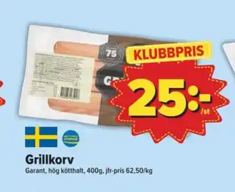 Östenssons Garant grillkorv erbjuda
