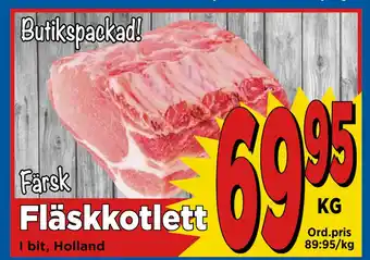 Supergrossen Fläskkotlett erbjuda