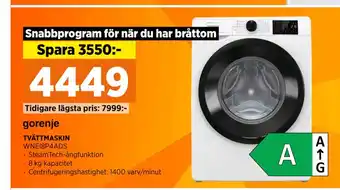 Power TVÄTTMASKIN erbjuda
