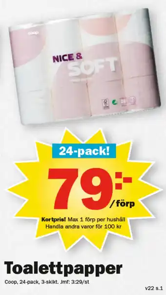 Pekås Toalettpapper erbjuda