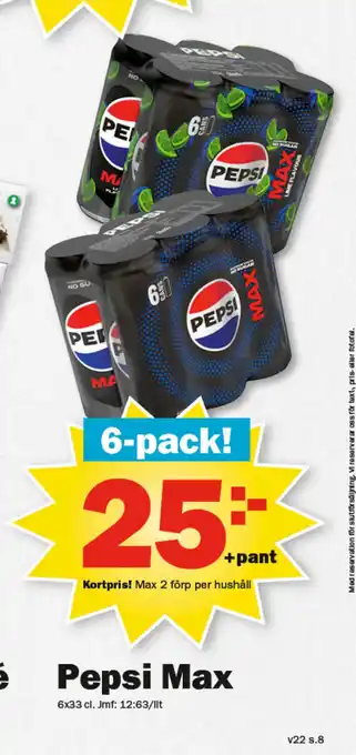 Pekås Pepsi Max erbjuda