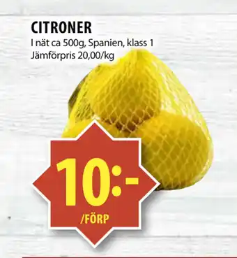 Matvärlden Tensta CITRONER erbjuda